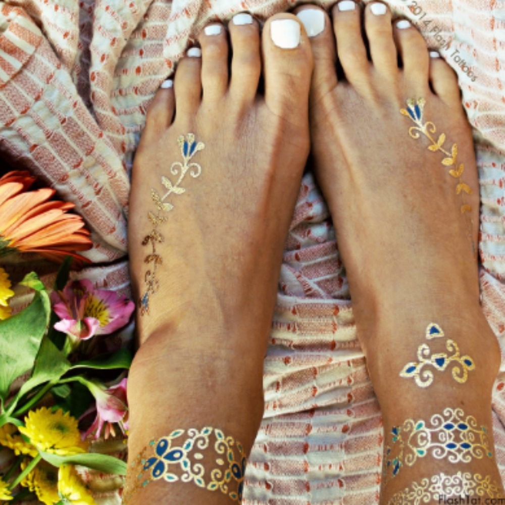 Mediterranean Metallic Temporary Tattoos